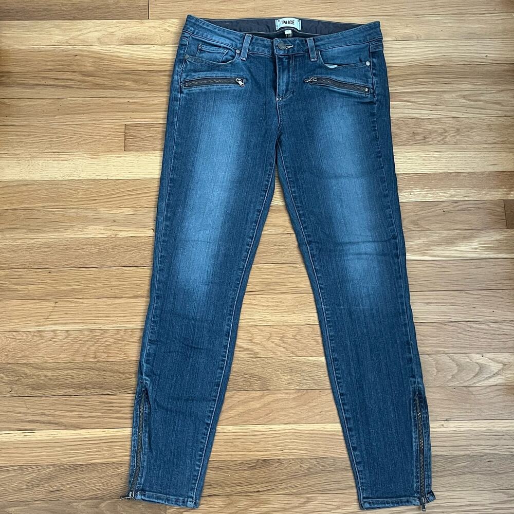 Paige Denim Ankle Zip Skinny Jeans - Size 29